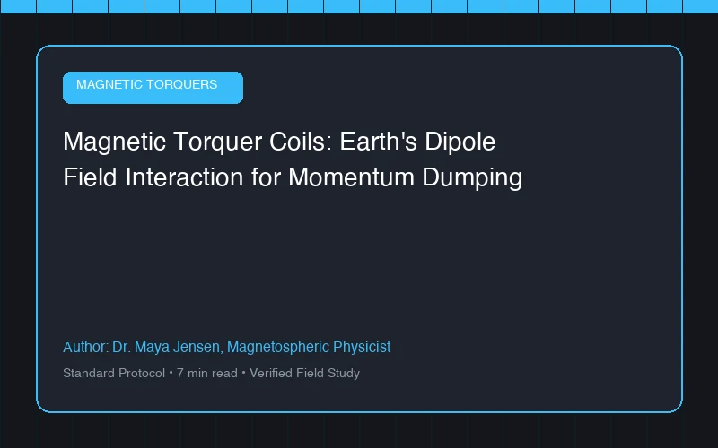 Magnetic Torquer Coils: Earth's Dipole Field Interaction for Momentum Dumping